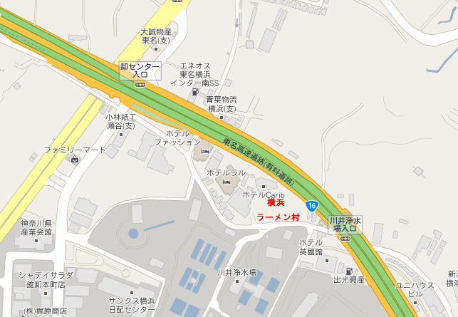 横浜ラーメン村の地図